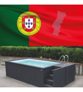 Portugal sans pose piscine container 5M25x2M55x1M26