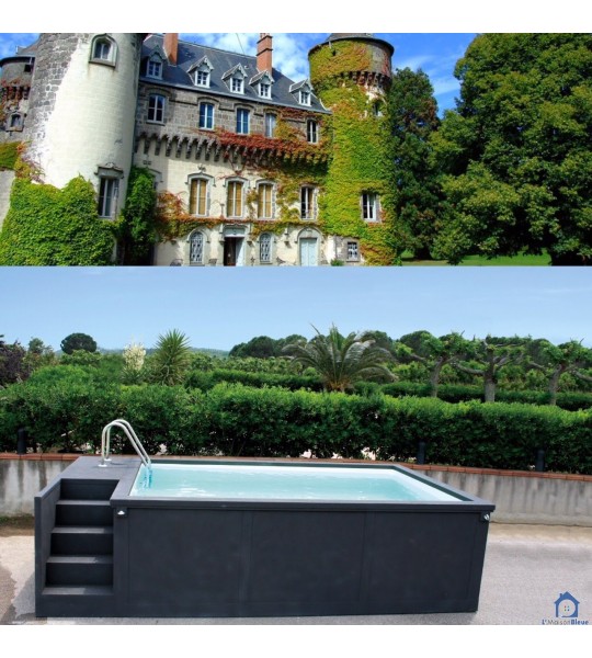 ✅  Villefranche-sur-Saône container piscine 5M25x2M55x1M26