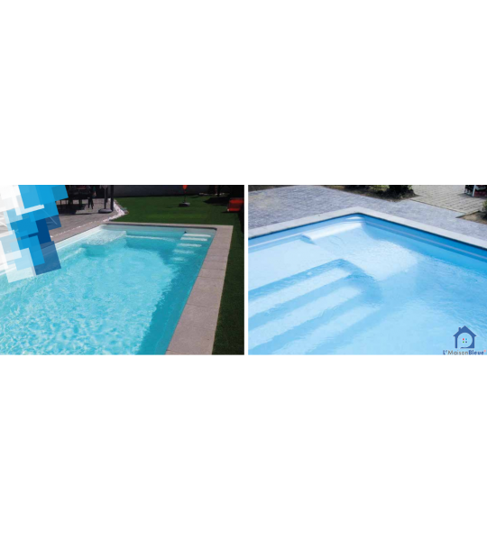 Piscine rectangulaire Luxe 8M50x4M20x1M50 (Belgique)