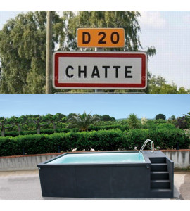 ✅  Container piscine 5M25x2M55x1M26 Chatte en Isère