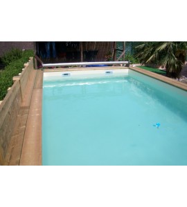 Montage piscine bois hors sol 7Mx3M50x1M30 rectangulaire