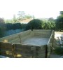 Montage piscine en bois 8Mx4Mx1M30 rectangulaire