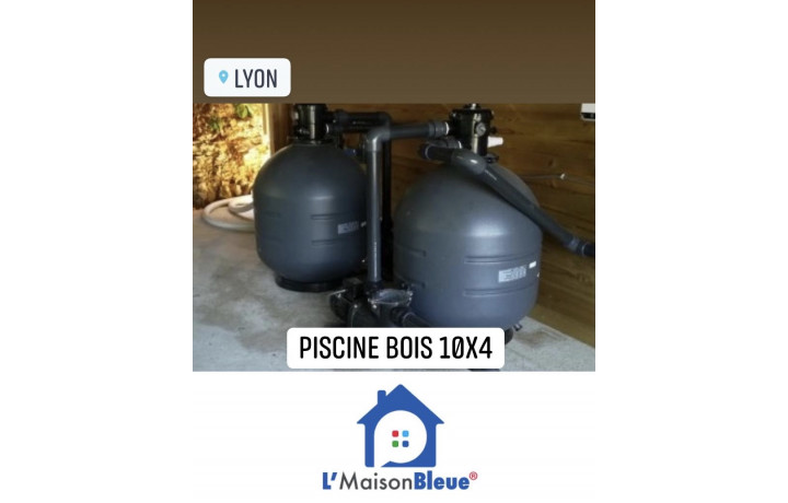 Kit Piscine bois 10Mx4Mx1M30 rectangulaire