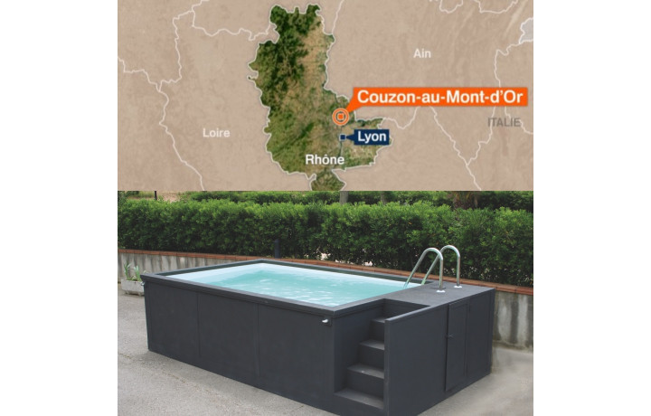 ✅ Couzon-au-Mont-d'Or (69270) Container piscine mobile 5M25x2M55x1M26