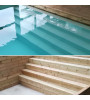 Kit piscine en bois 12Mx6Mx1M43 rectangulaire Lachelle (60190)