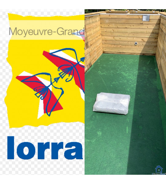 Kit Piscine bois 6M20x2M50x1M33 (57250) Moyeuvre-Grande