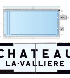 Coque piscine rectangulaire 9M50x4M20x1M50 Château-la-Vallière (37330)