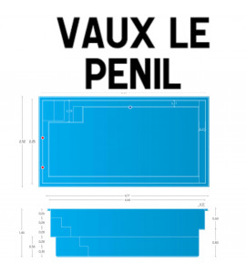 Vaux-le-Pénil (77000) Piscine coque 4M44x2M25x1M45