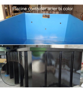 Piscine Container en acier 4M30x2M30x1M46 (35320) Crevin