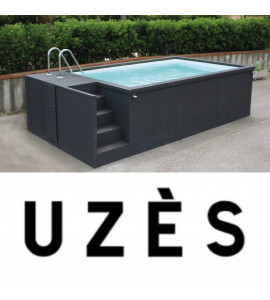 ✅  (30700) Uzès, Container piscine 5M25x2M55x1M26
