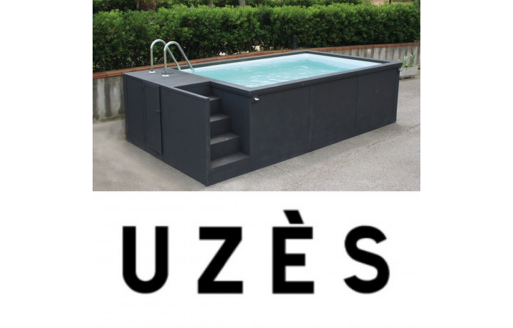 ✅  (30700) Uzès, Landes Container piscine 5M25x2M55x1M26