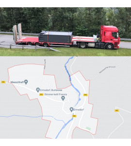 ✅ Container piscine 5M25x2M55x1M26 Ermsdorf au Luxembourg