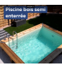 ✅  Piscine bois hors sol 4M85x3M46x1M33 (69290) Pollionnay