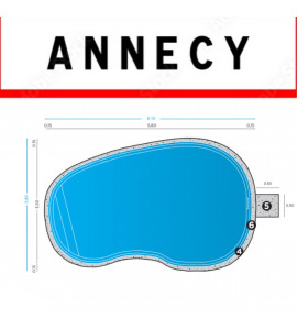 ✅ Coque piscine 5M80x3M50x1M50 forme ovale (74000) Annecy