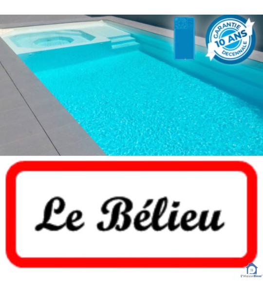 ✅ Coque piscine SPA 8M70x4M20x1M50 Bélieu (25500)