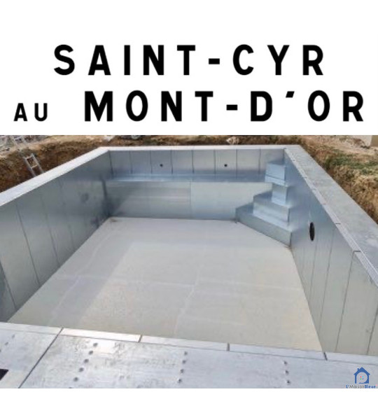 ✅ Installation Piscine acier 6Mx3Mx1M50 Saint-Cyr-au-Mont-d'Or (69191)