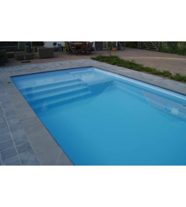 ✅  Gray (70100) Coque piscine 8Mx4Mx1M50