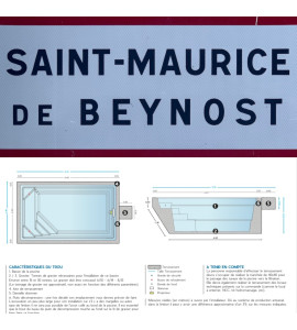 ✅ Piscine fond plat 4M40x2M60x1M45 (01700) St Maurice de Beynost