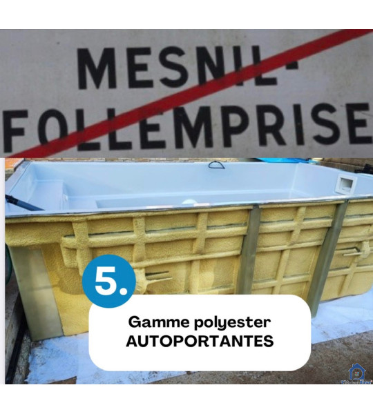✅ Piscine autoportante 4M40x2M60x1M45 (76660) Mesnil-Follemprise