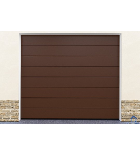 Porte garage ton marron